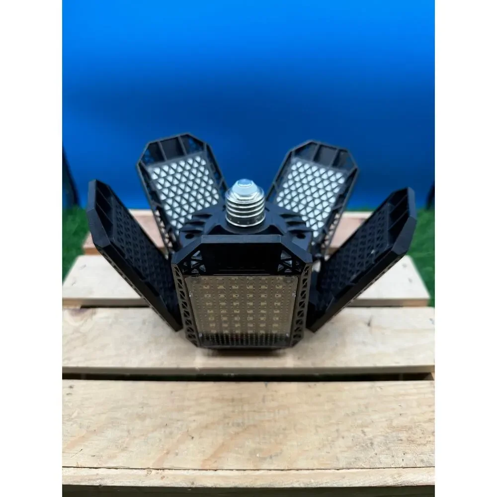 Pair of 6-Panel Deformable LED Garage Lights - 12,000LM - Ultra-Bright
